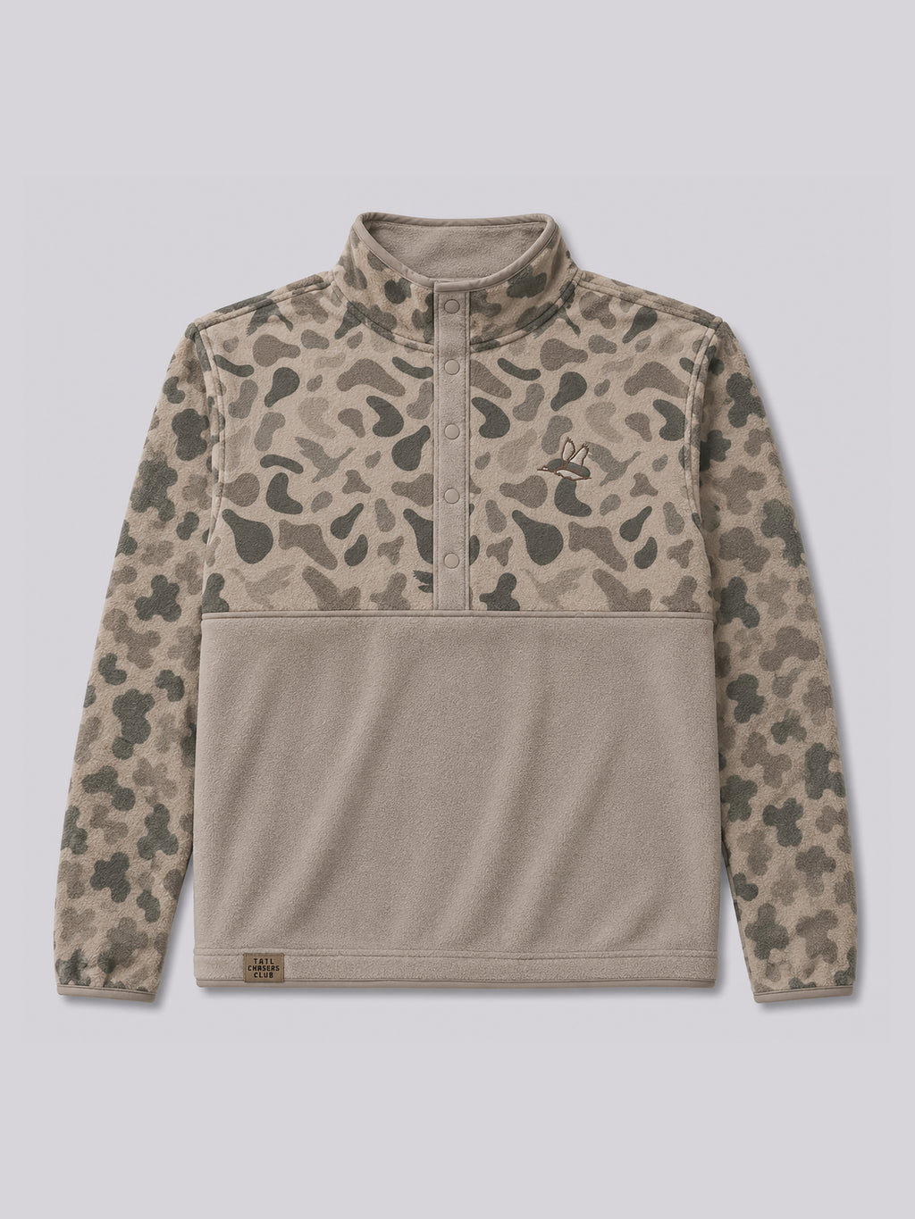 Club 3/4 Button Up Fleece